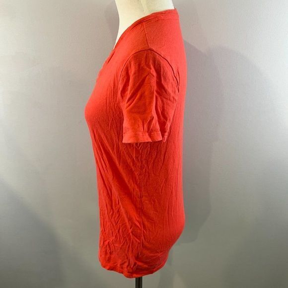 🌿4/$35🌿 GAP Orange V Neck Tee (S) - Picture 4 of 9